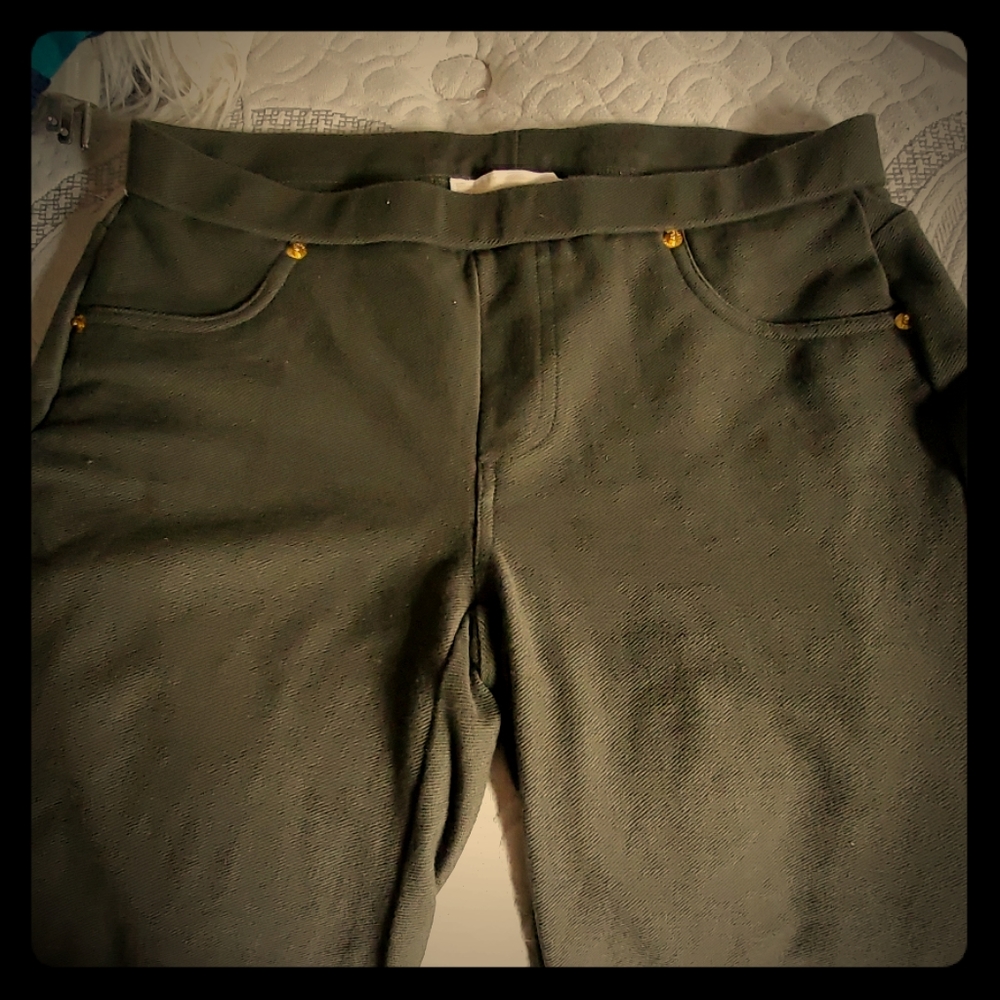 Jean Leggings. Dark Green